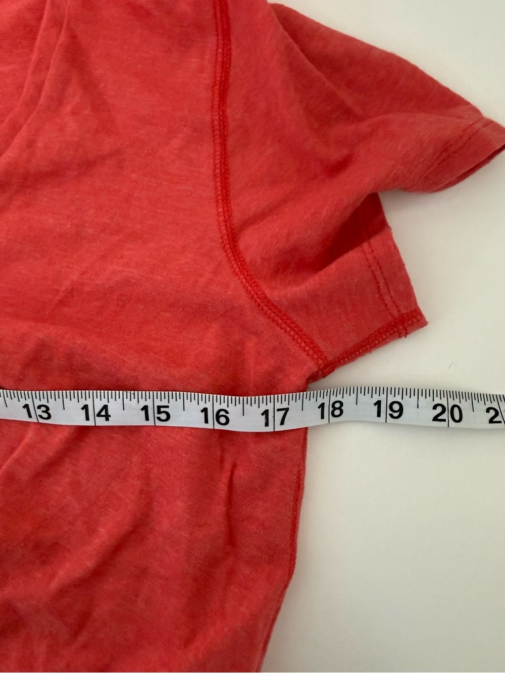 Abercrombie & Fitch Red Knot Front Tee Scoop Neck Cropped Summer Medium Women’s - Picture 6 of 10